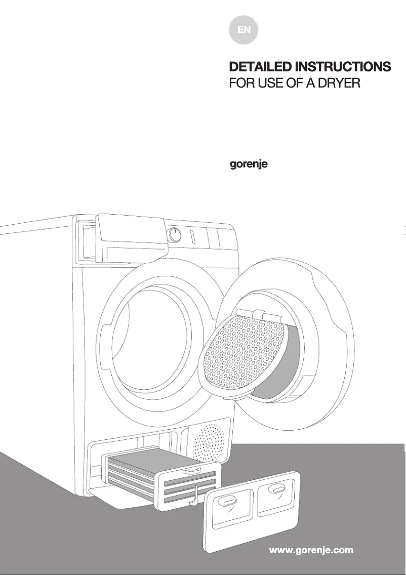 Page n°1 - Manuel utilisateur Gorenje DP7B