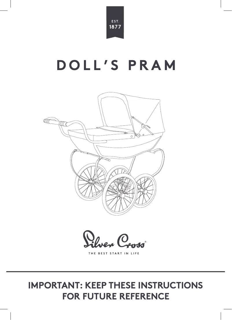 Page n°1 - Manuel utilisateur Silver Cross Dolls Pram