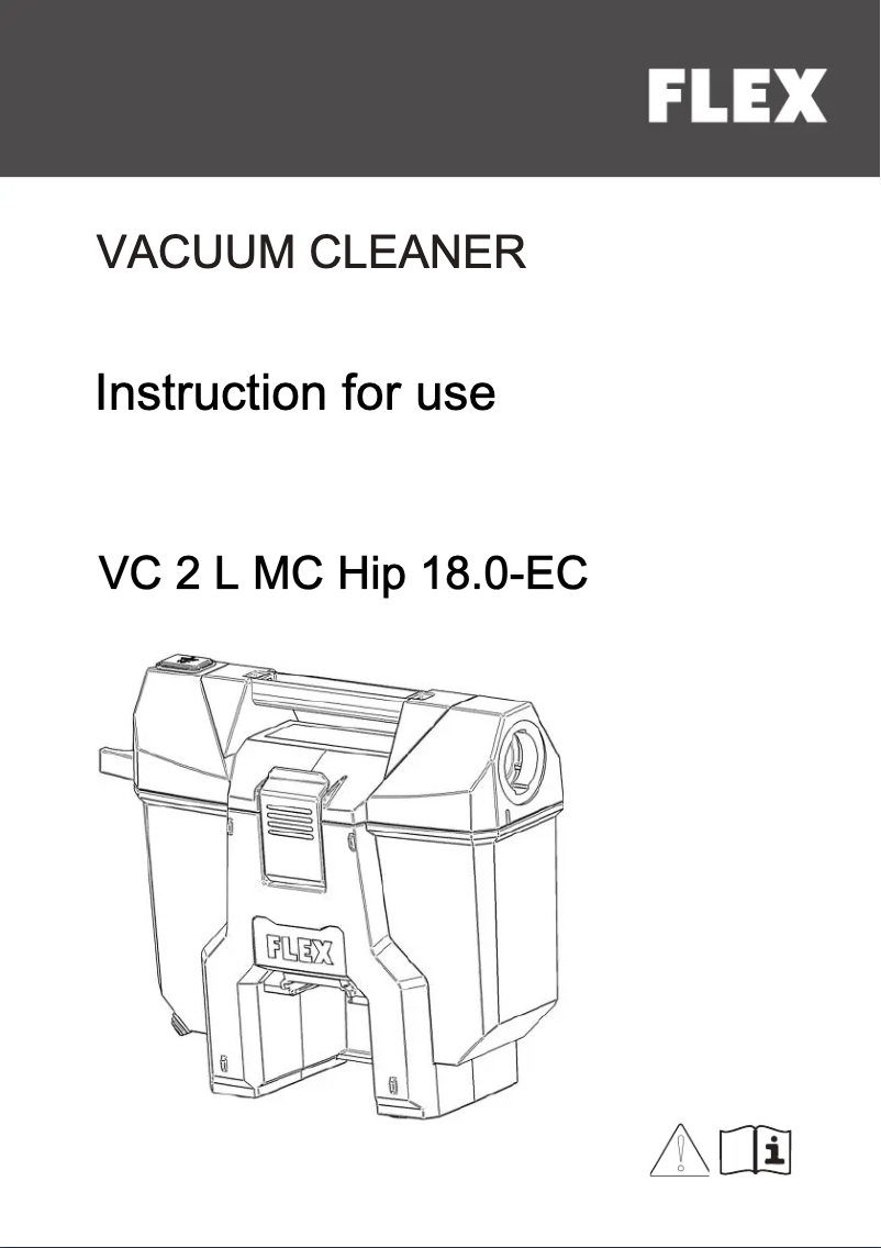 Page 1 de la notice Manuel utilisateur Flex VC 2 L MC Hip 18.0-EC