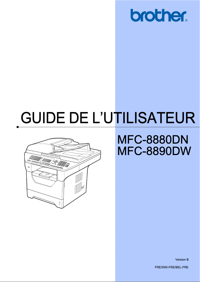 Page n°1 - Manuel utilisateur Brother MFC-8880DN
