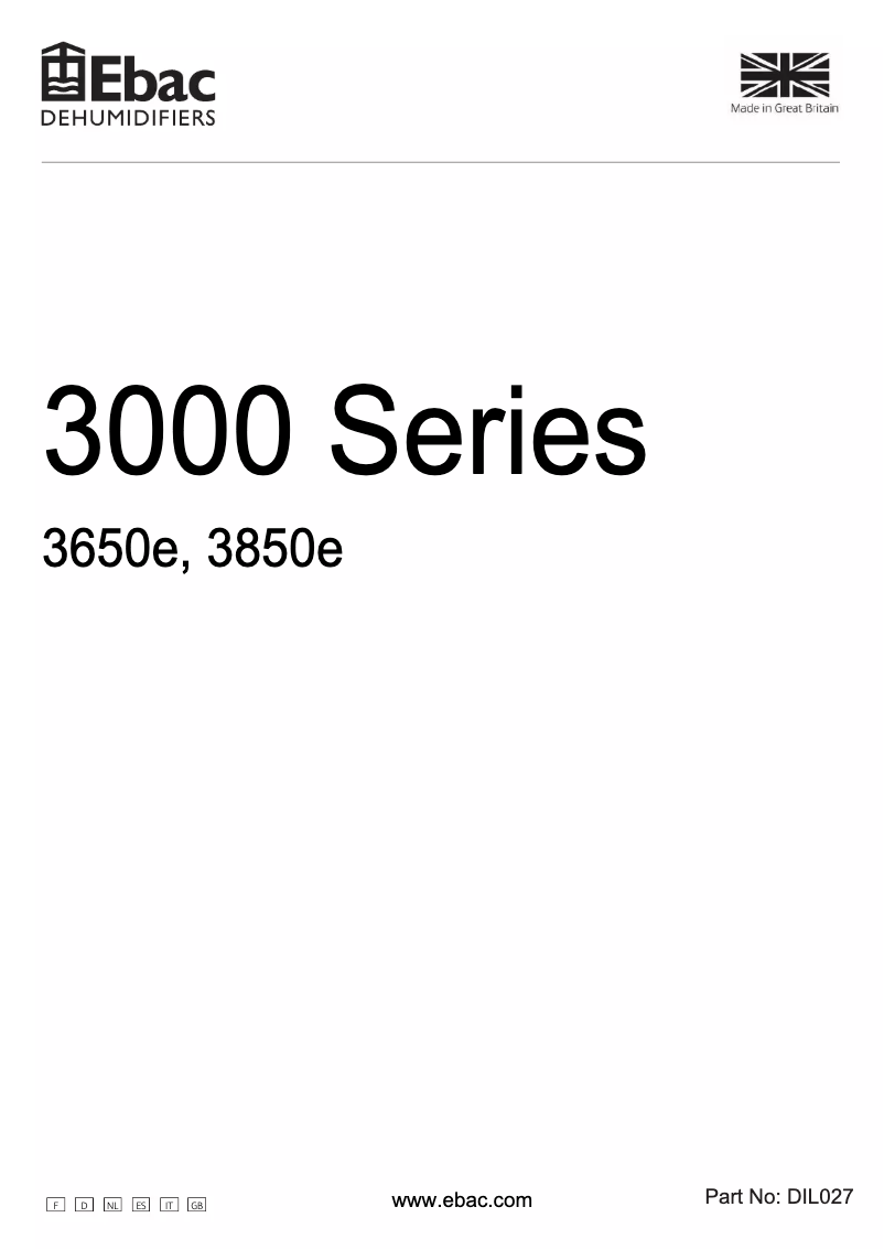 Image de la première page du manuel de l'appareil 3850e