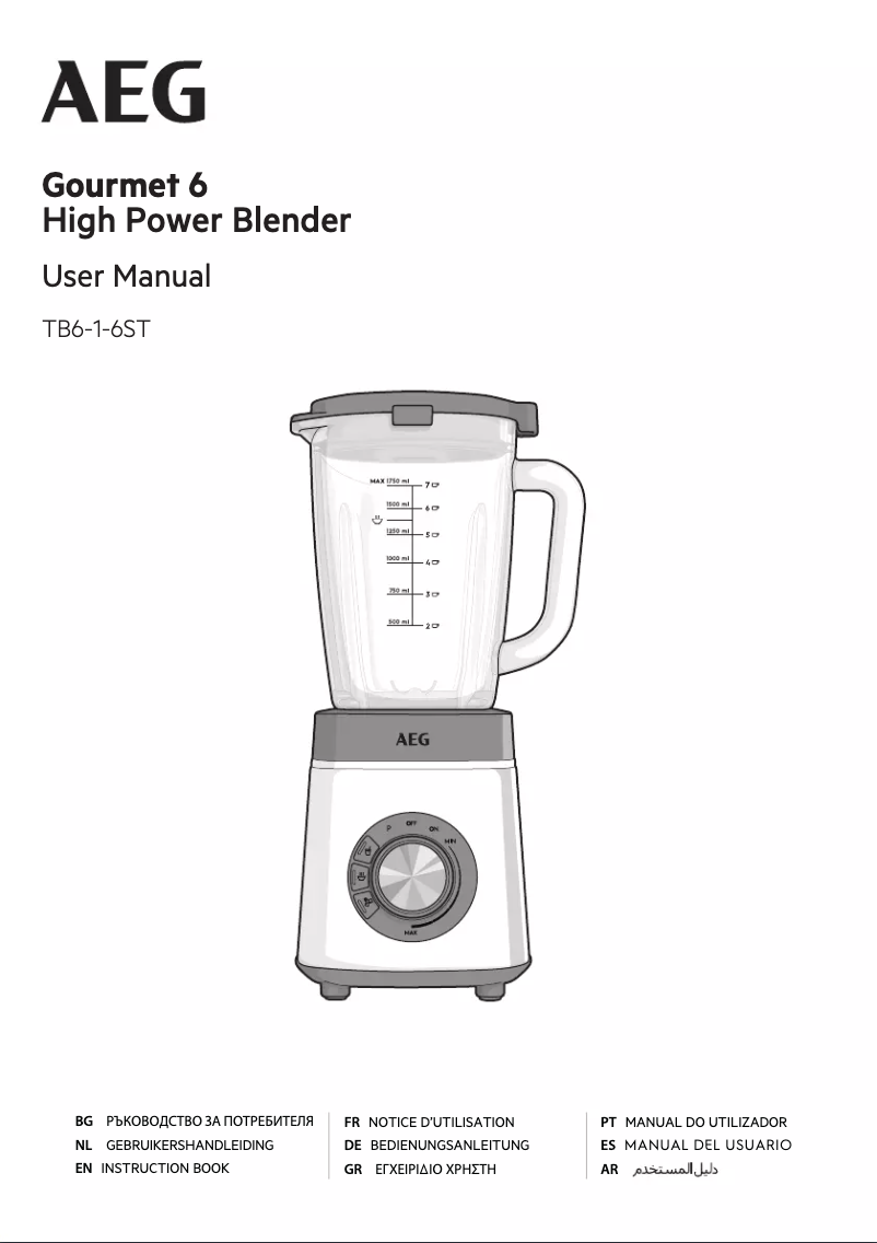 Page n°1 - Manuel utilisateur AEG Gourmet 6 TB6-1-6ST