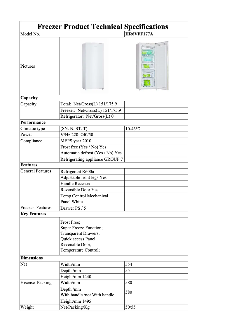 Image de la première page du manuel de l'appareil HRVF170
