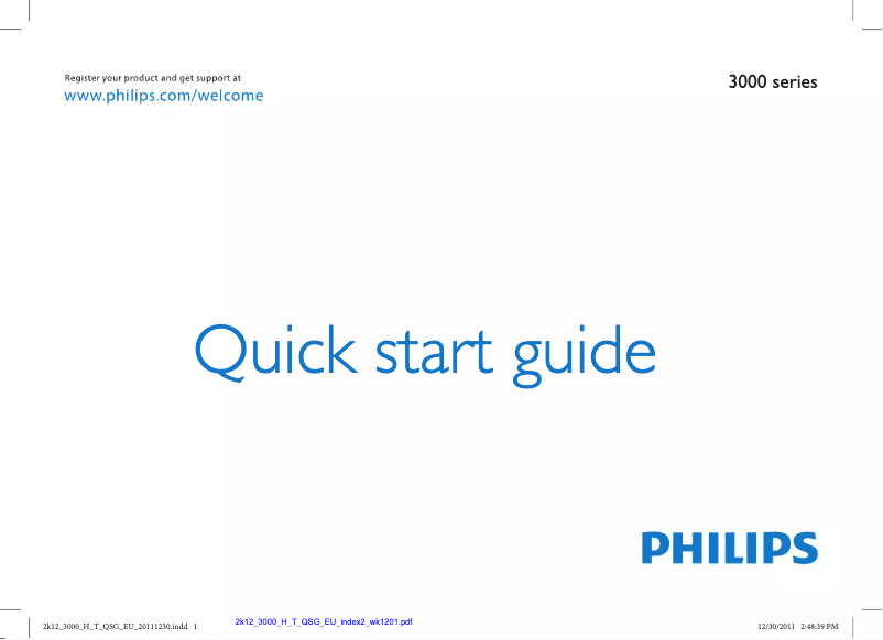 First page image of the manual for 42PFL3527H