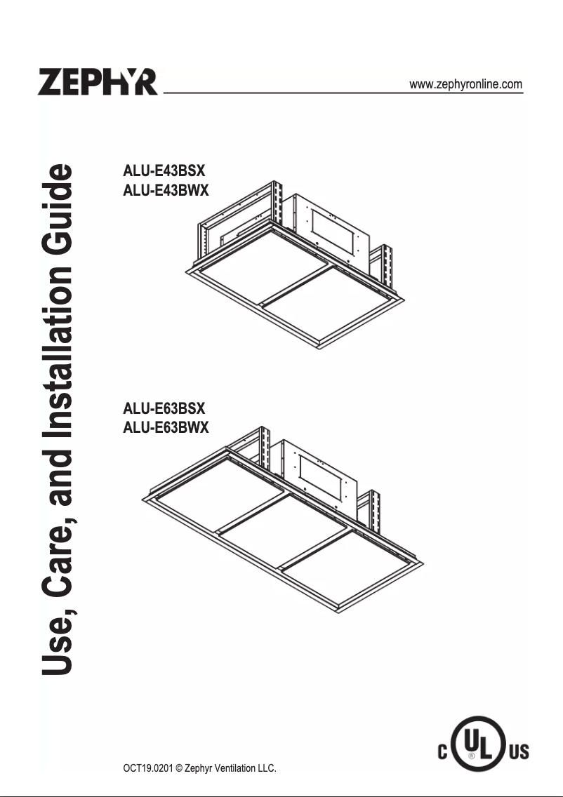 Image de la première page du manuel de l'appareil ALU-E43BSX