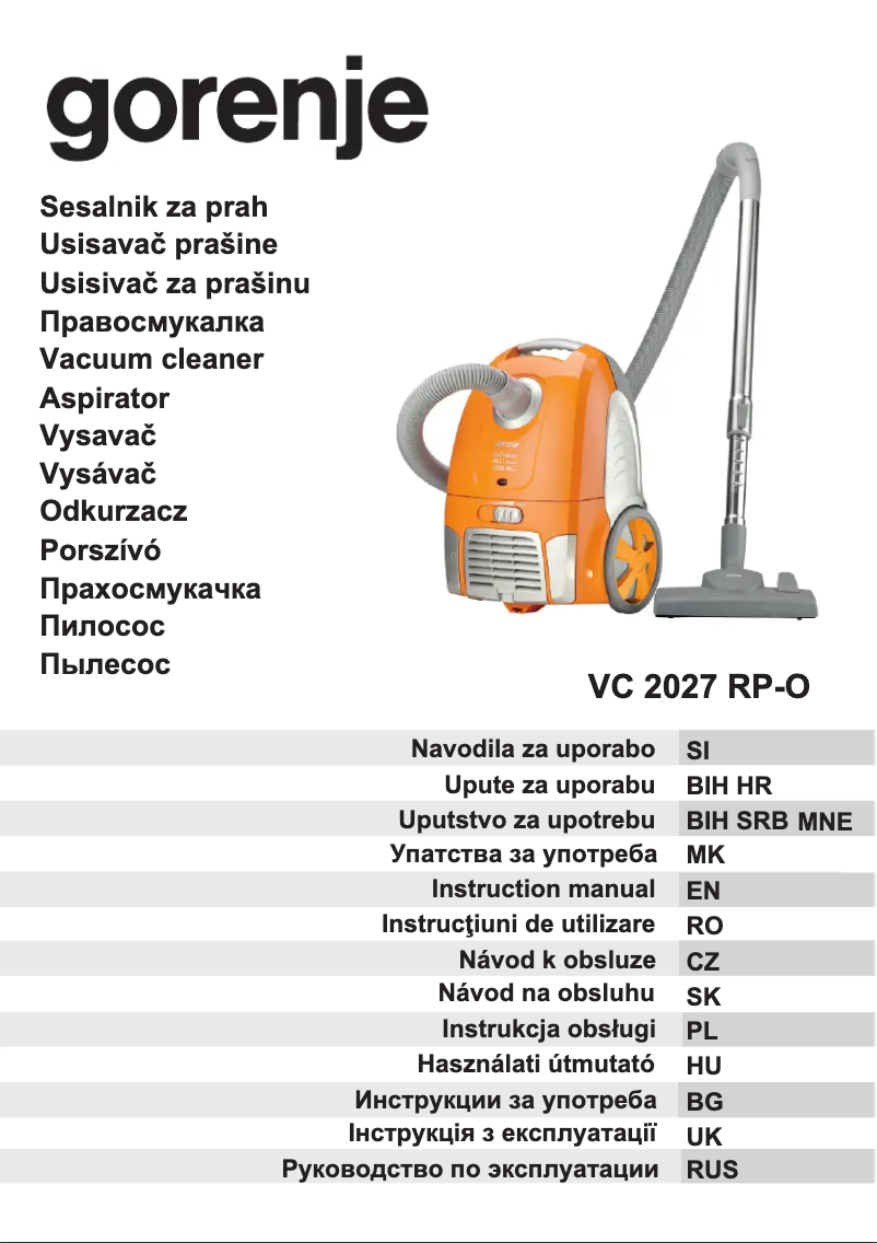 Imagen de la primera página del manual del dispositivo VC2027RPO