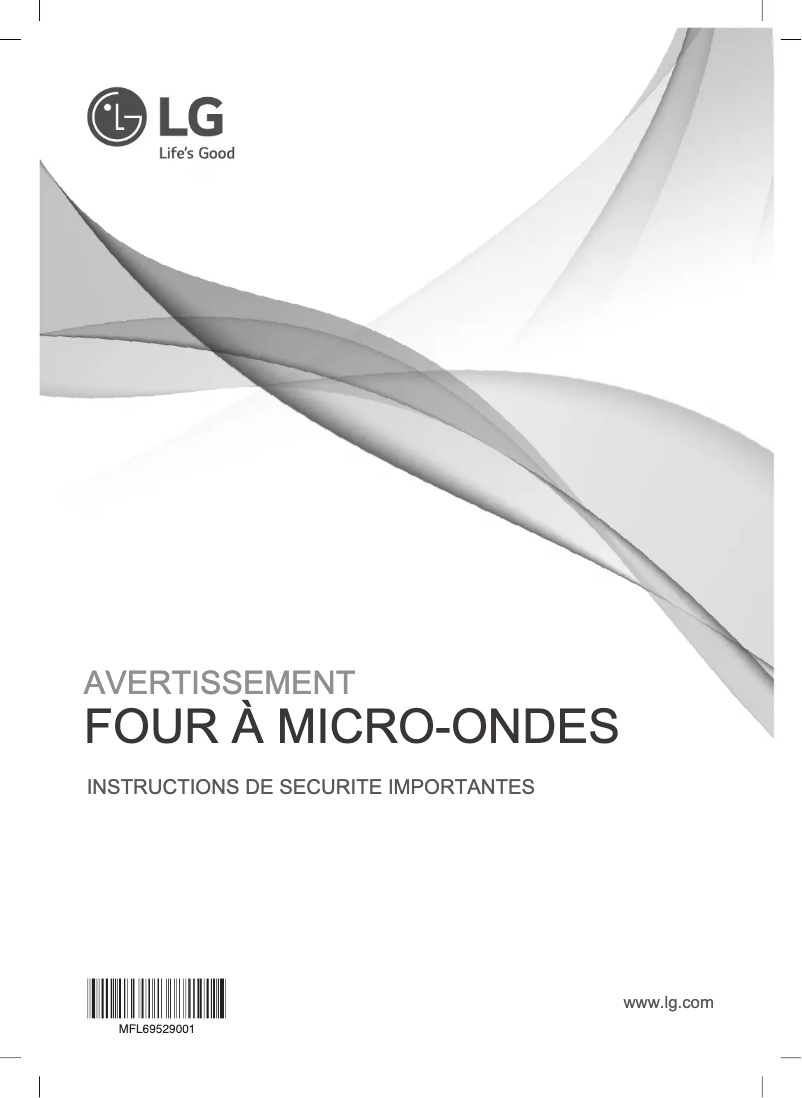 Image de la première page du manuel de l'appareil MH7235GDR