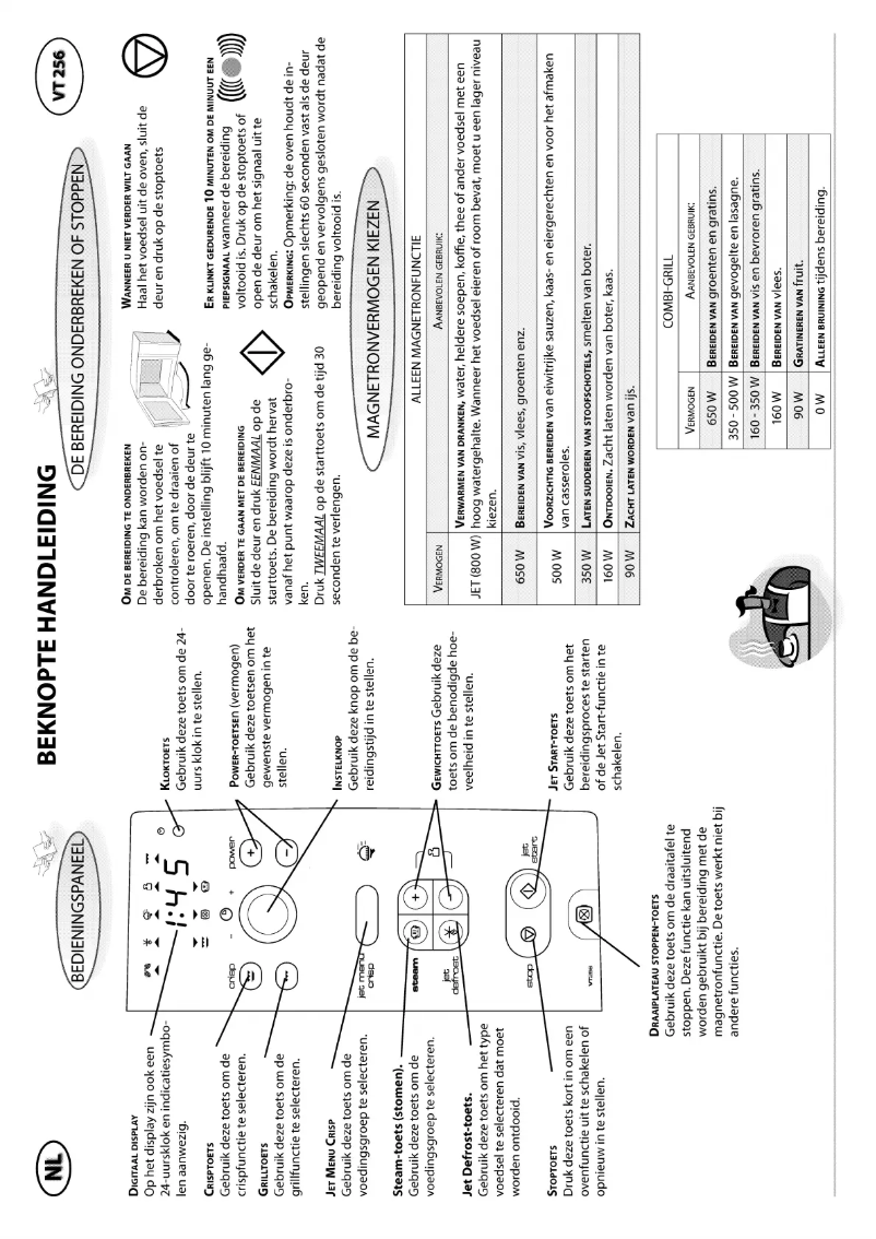 Page 1 de la notice Manuel utilisateur Whirlpool VT 256 WH IX