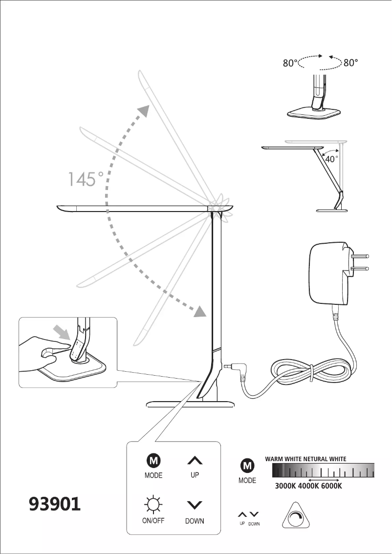 Page 1 de la notice Manuel utilisateur Eglo Sellano