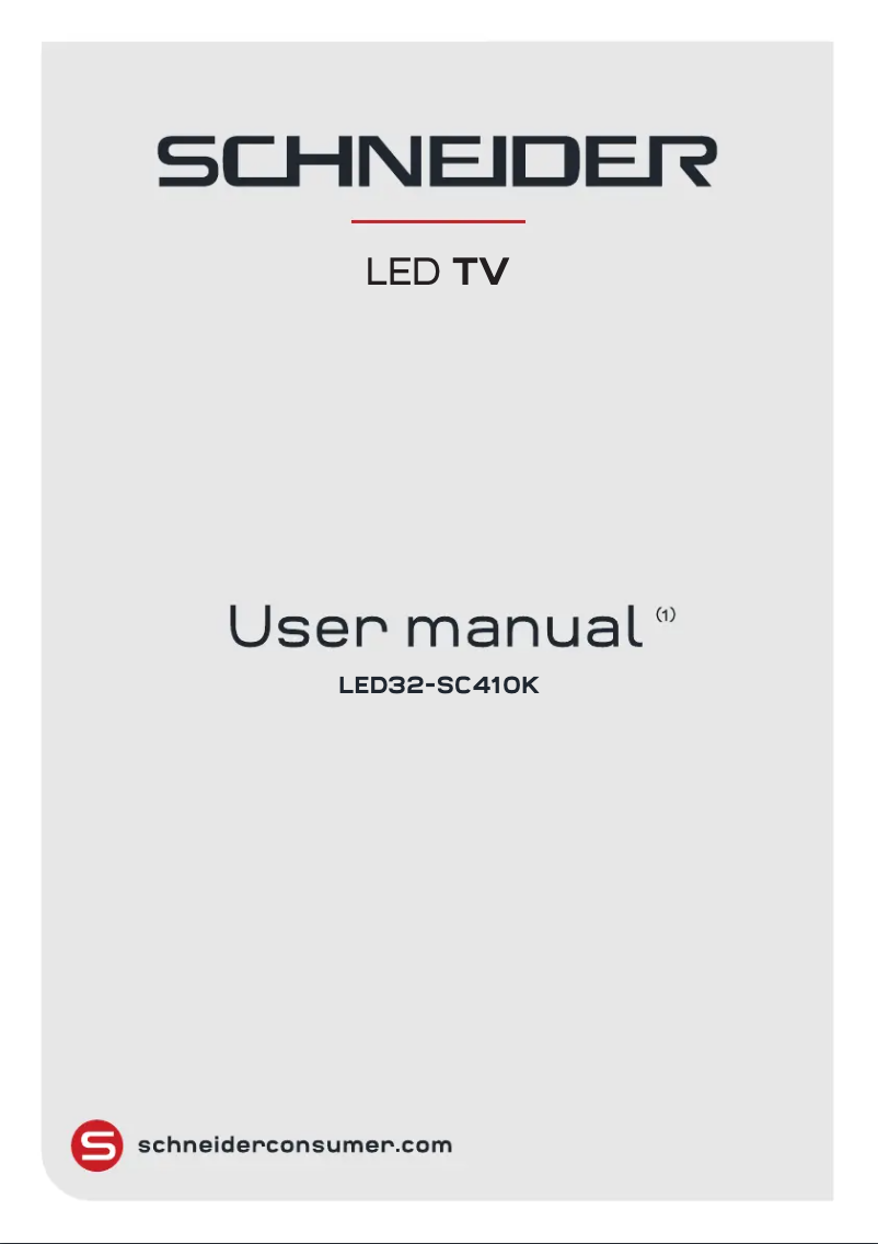 Page 1 de la notice Manuel utilisateur Schneider LED32-SC410K