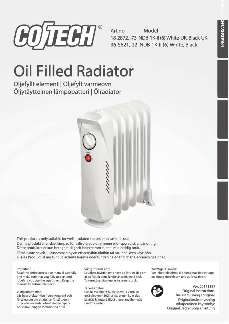 Page 1 de la notice Manuel utilisateur Cotech NDB-1K-II (6)