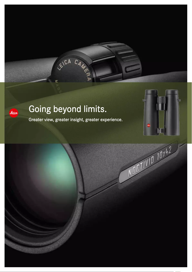 Image de la première page du manuel de l'appareil Trinovid 8x42 HD