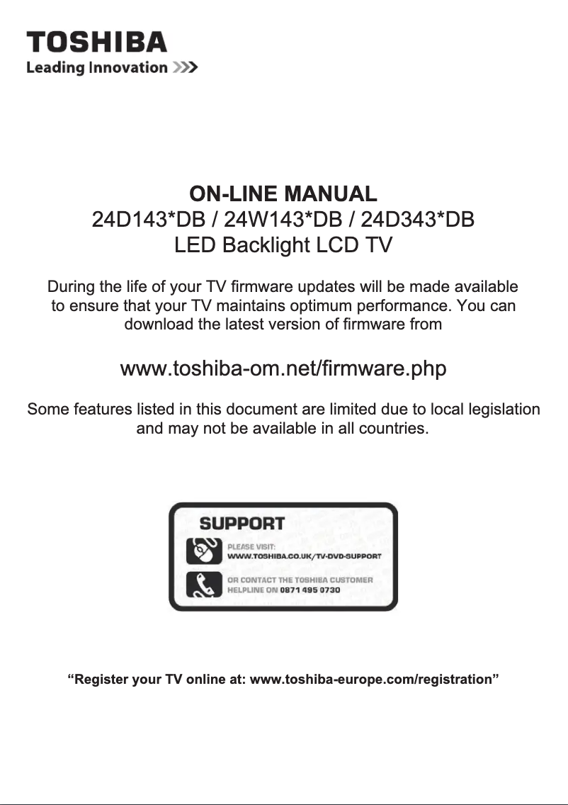 Image de la première page du manuel de l'appareil 24D1433DG