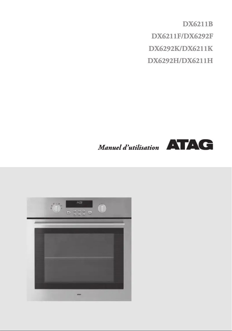 Page n°1 - Manuel utilisateur Atag DX6292FUU