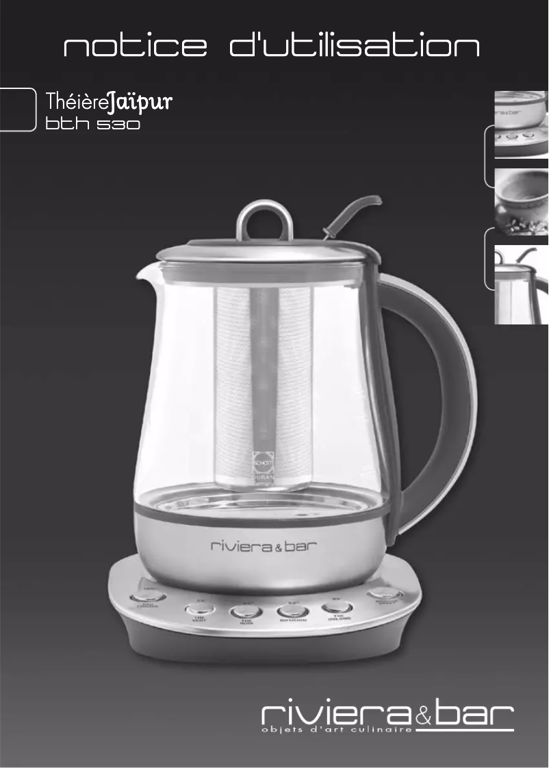 Page n°1 - Manuel utilisateur Riviera & Bar BTH530