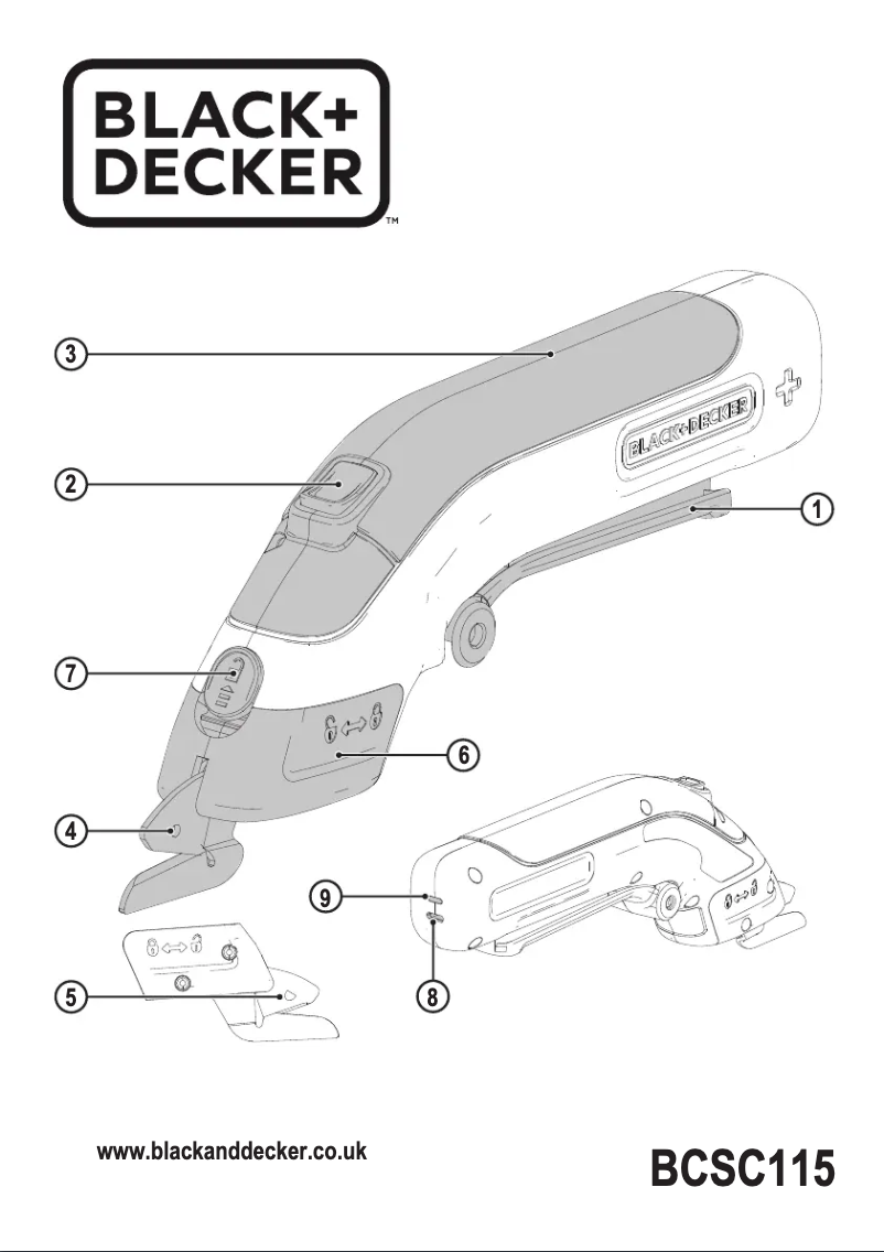 Page 1 de la notice Manuel utilisateur Black & Decker BCSC115