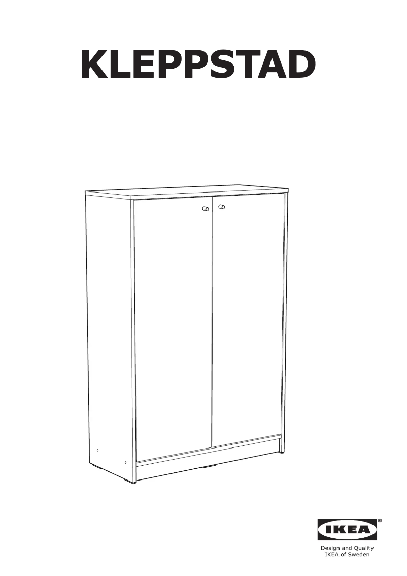 Page 1 de la notice Manuel utilisateur Ikea KLEPPSTAD 905.089.14