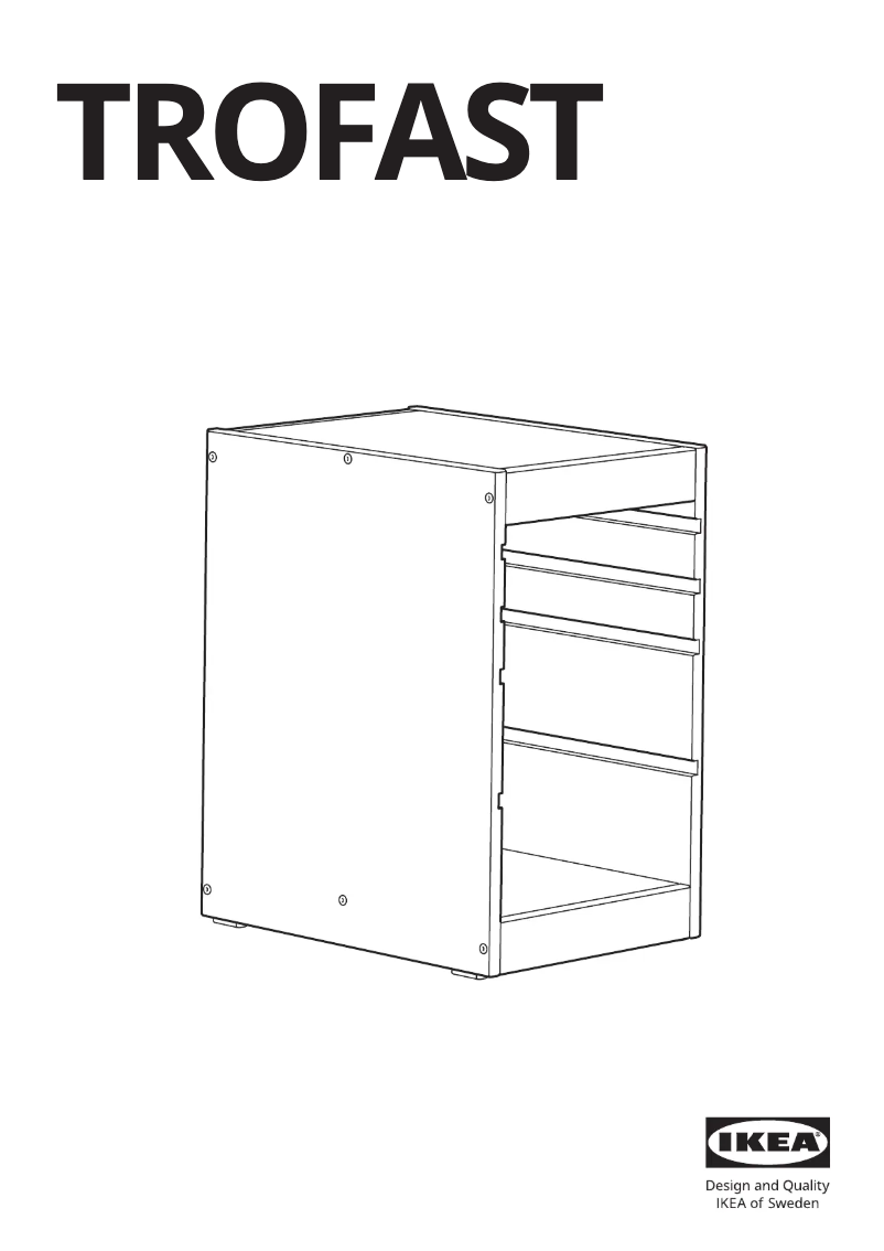 Page 1 de la notice Manuel utilisateur Ikea TROFAST 705.160.62