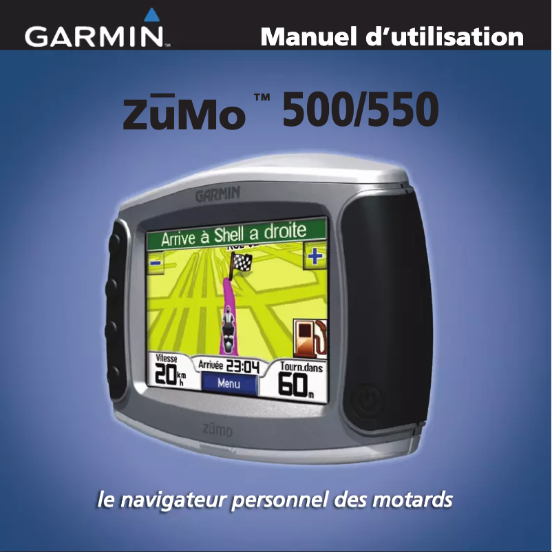 Image de la première page du manuel de l'appareil zūmo 500