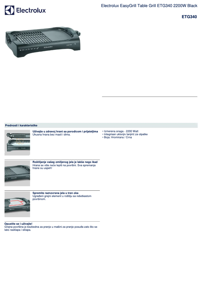 Image de la première page du manuel de l'appareil ETG340