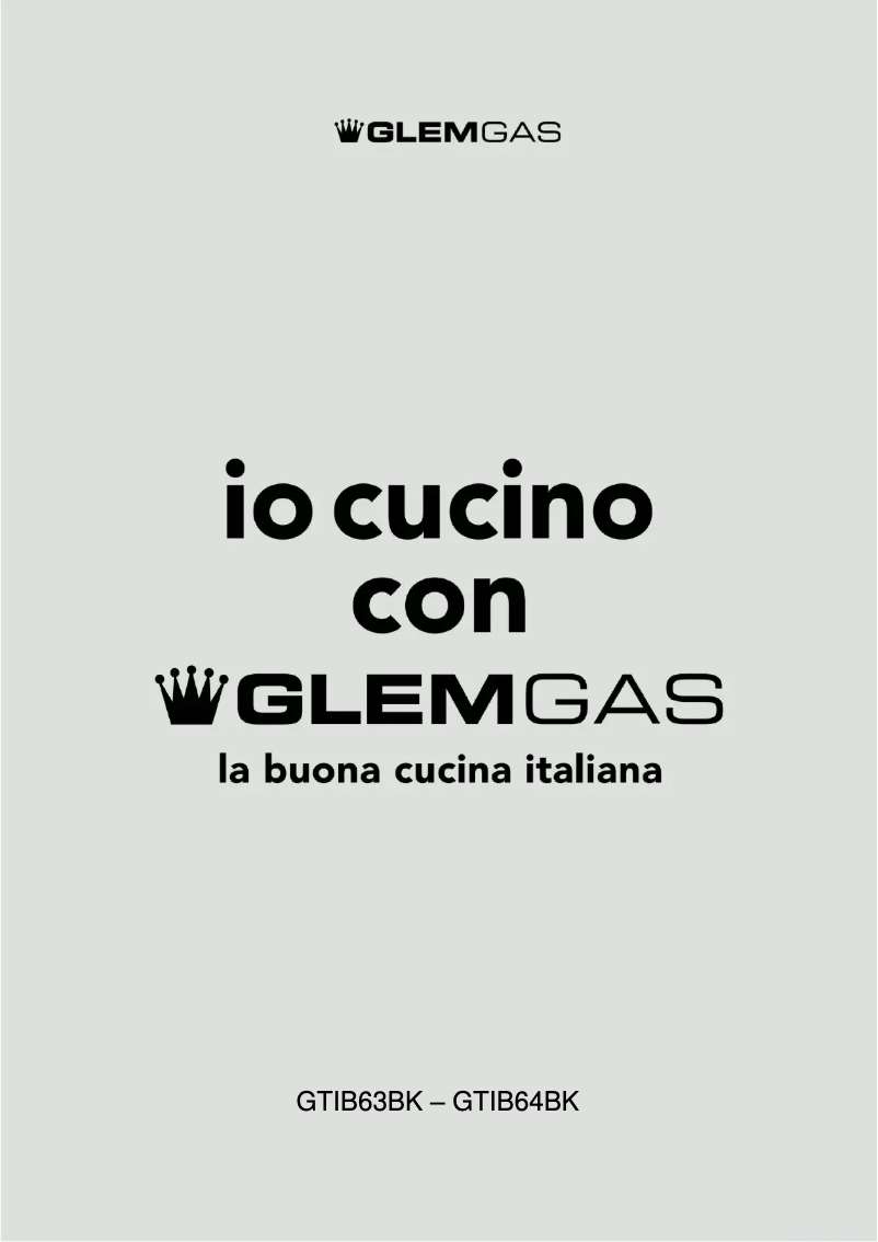 Page n°1 - Manuel utilisateur Glem Gas GTIB64BK