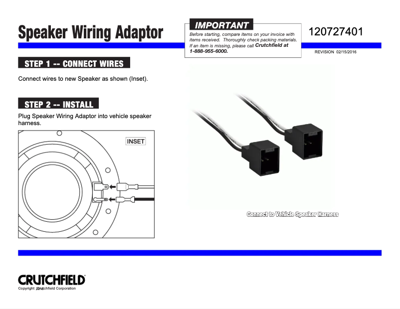 Page n°1 - Manuel utilisateur Metra 72-7401