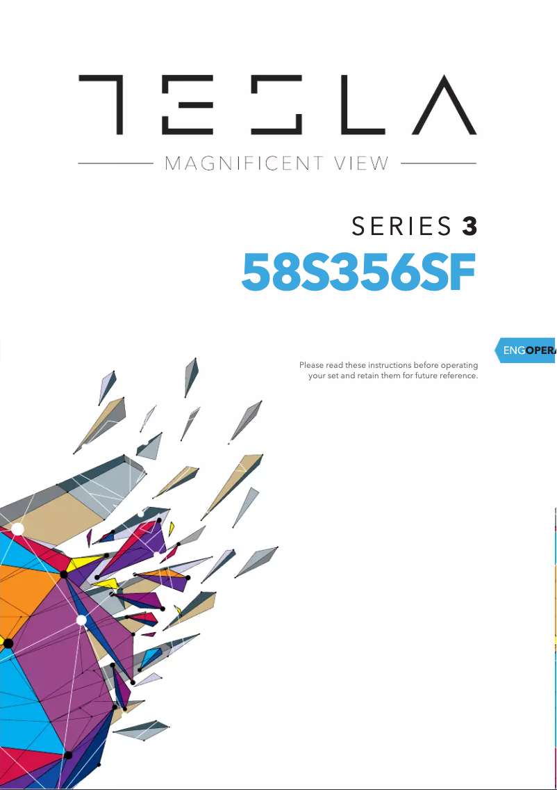 Page 1 de la notice Manuel utilisateur Tesla 58S356SF