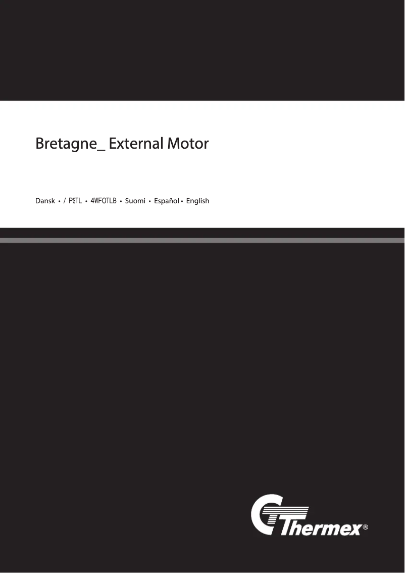 Page 1 de la notice Manuel utilisateur Thermex Bretagne