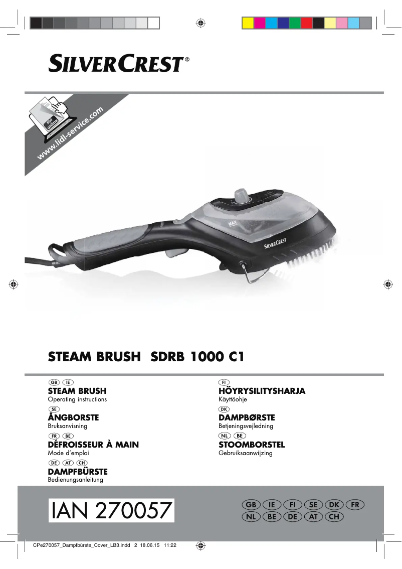 Page n°1 - Manuel utilisateur SilverCrest SDMF 1630 A1