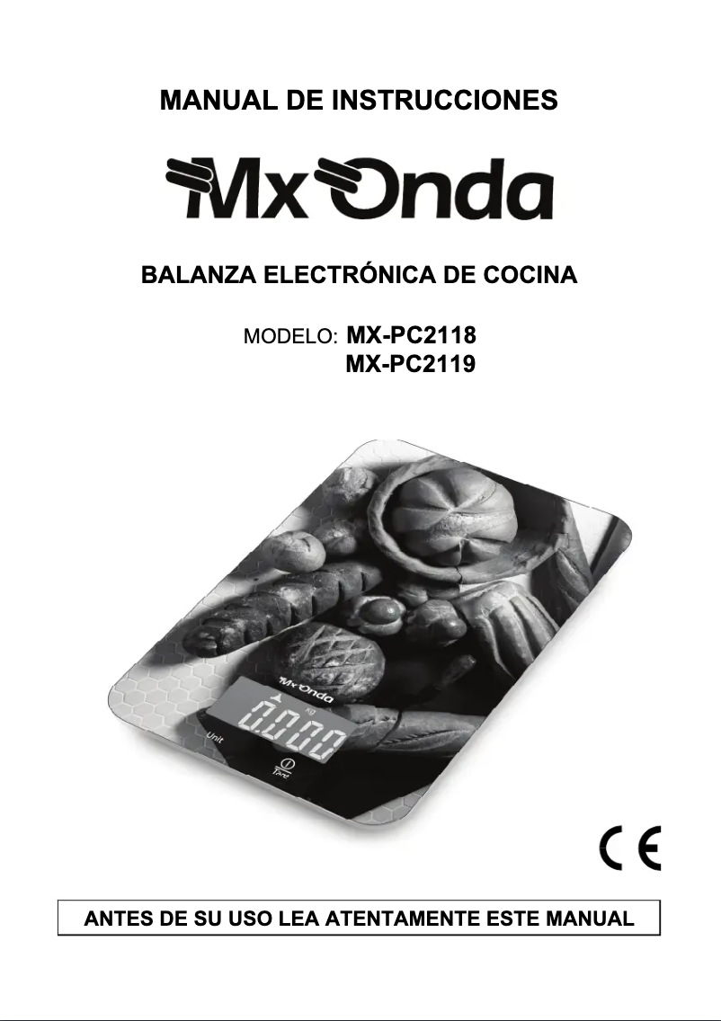 Page 1 de la notice Manuel utilisateur Mx Onda MX-PC2119