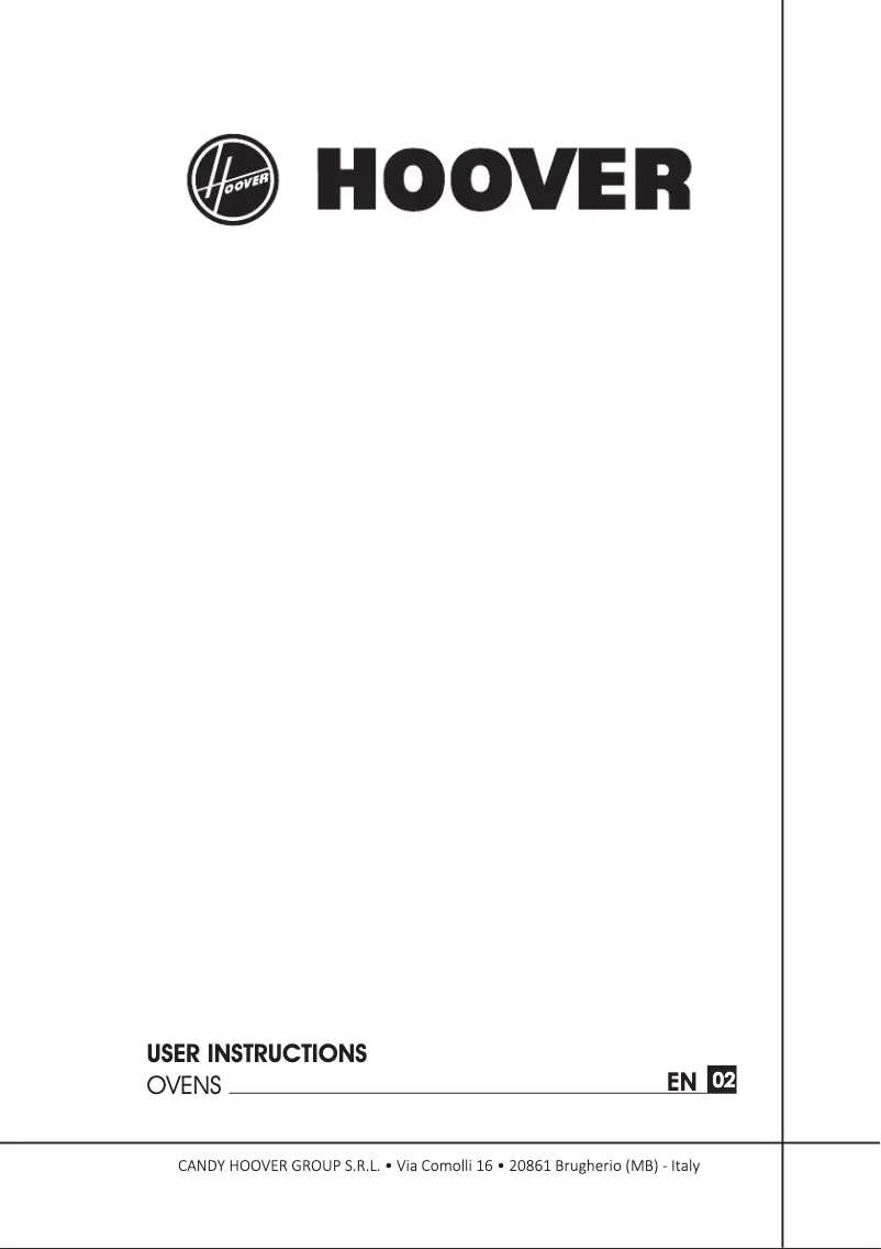 Página 1 del manual Manual de usuario Hoover H-OVEN 300 HOC3T5058BI