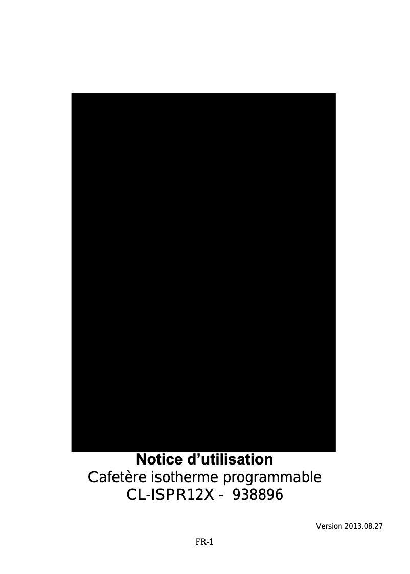 Page 1 de la notice Manuel utilisateur Cosylife CL-ISPR12X