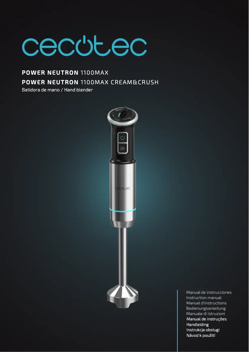 Image de la première page du manuel de l'appareil Power Neutron 1100MAX