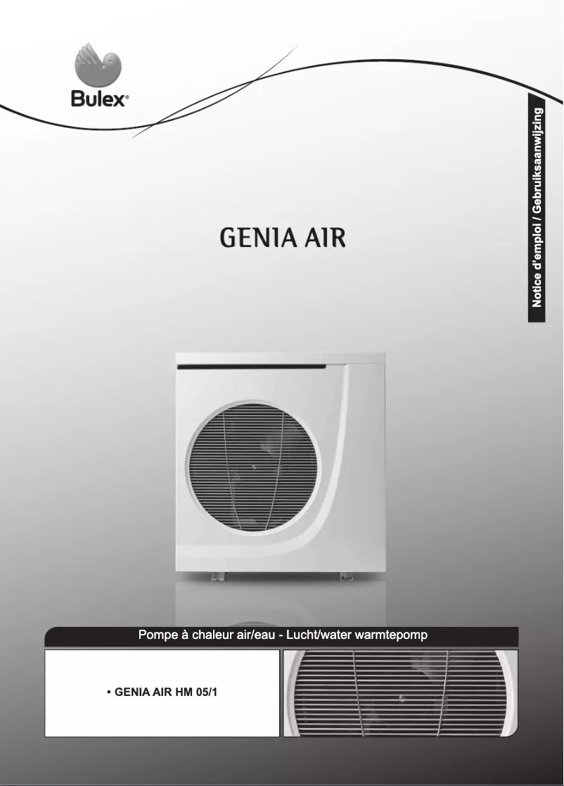 Page n°1 - Manuel utilisateur Bulex Genia AIR 5