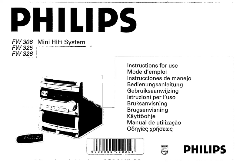 Página 1 del manual Manual de usuario Philips FW326C