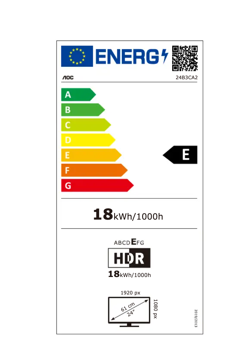 Page n°1 - Label énergétique AOC 24B3CA2