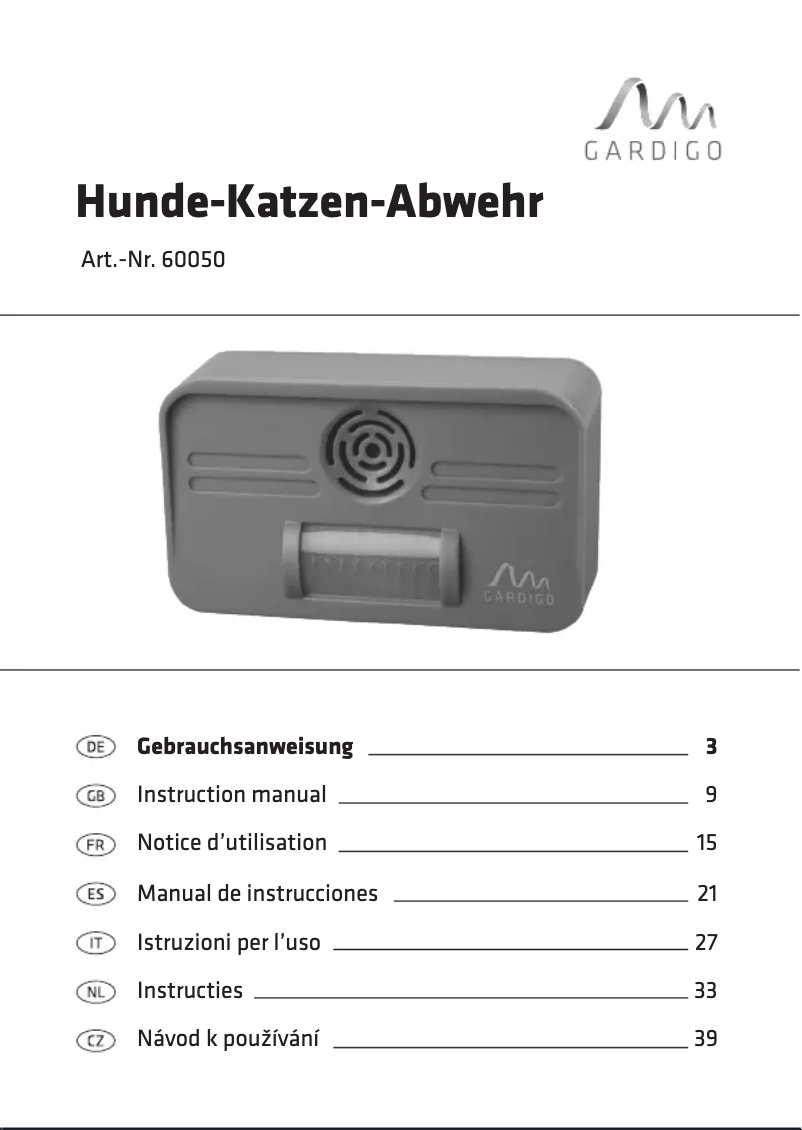 Image de la première page du manuel de l'appareil 60050