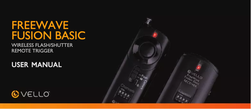 Page 1 de la notice Manuel utilisateur Vello FreeWave Fusion Basic