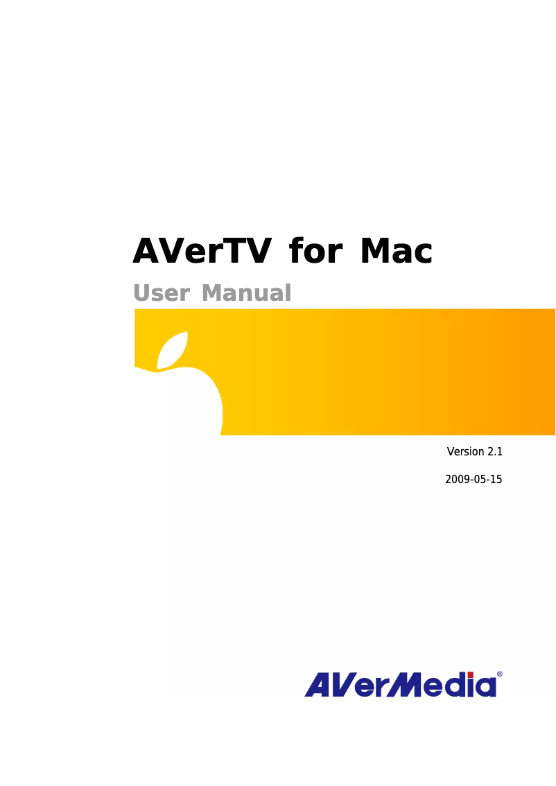 Page 1 de la notice Manuel utilisateur AVerMedia A815M
