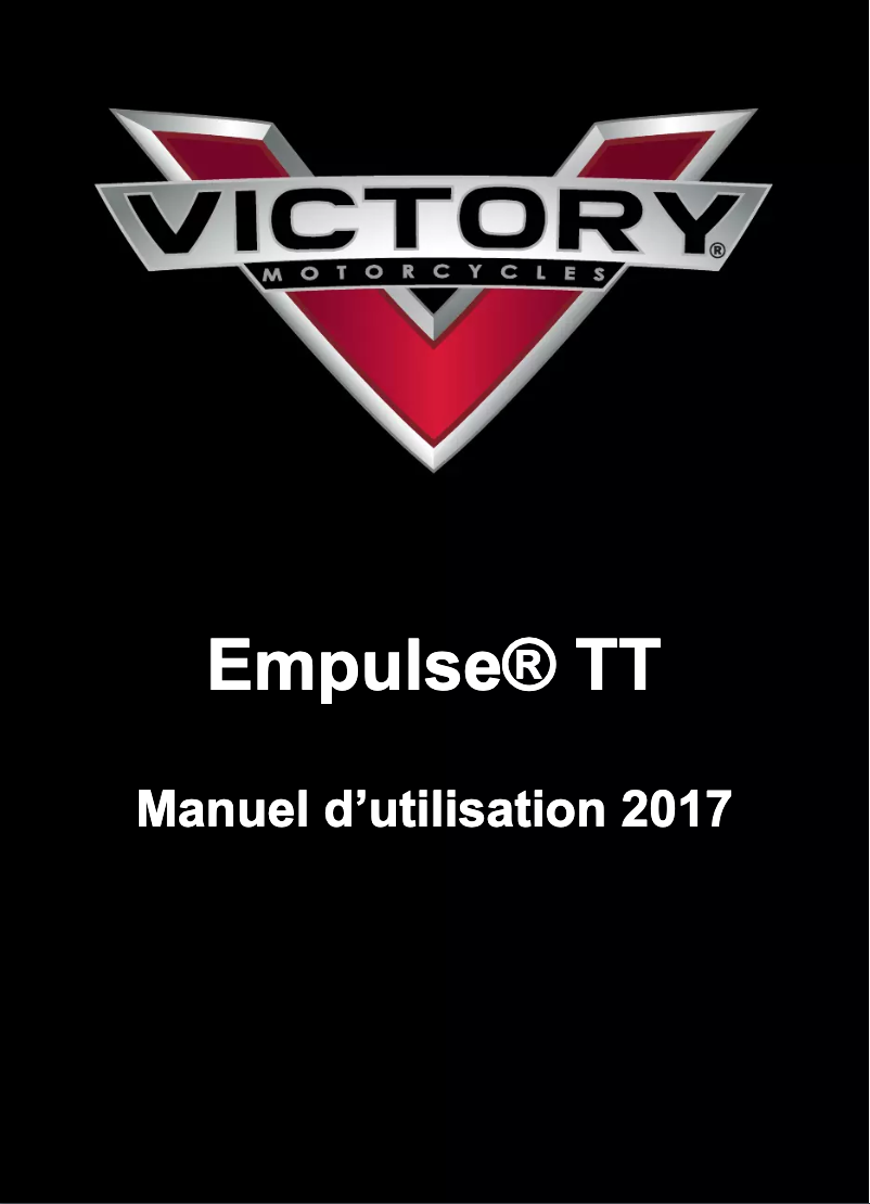 Page n°1 - Manuel utilisateur Victory Empulse TT (2017)