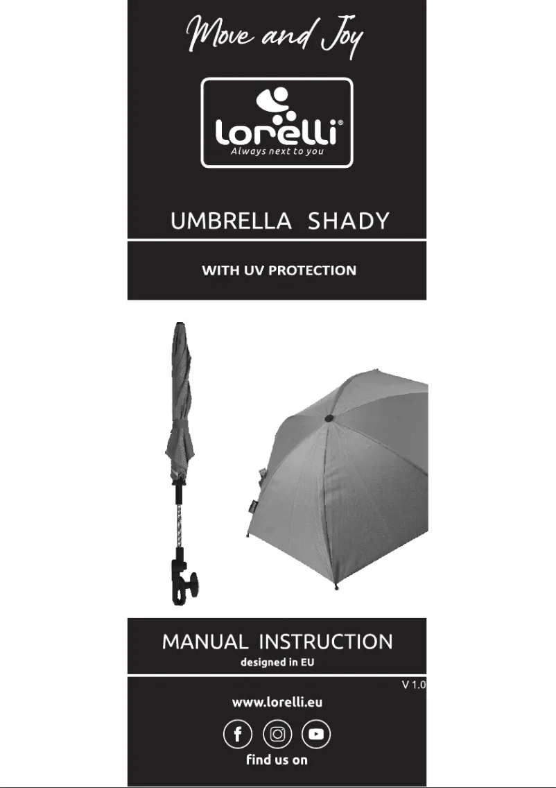 Page n°1 - Manuel utilisateur Lorelli Umbrella Shady