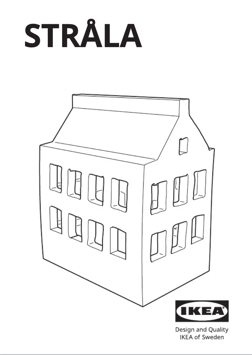 Page 1 de la notice Manuel utilisateur Ikea STRÅLA 505.824.73