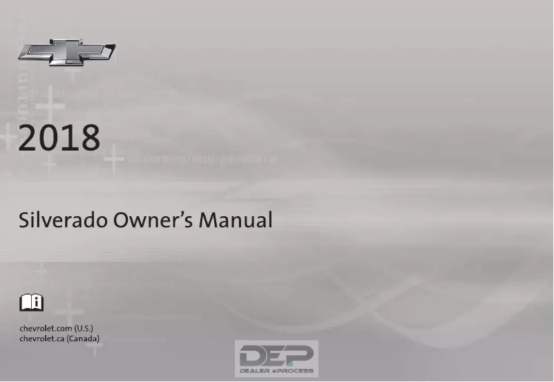 Page 1 de la notice Manuel utilisateur Chevrolet Silverado 3500 HD (2018)