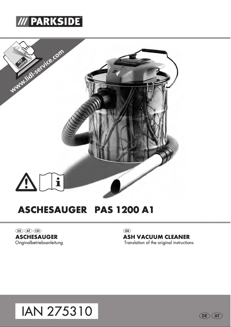 Page n°1 - Manuel utilisateur Parkside PAS 1200 A1