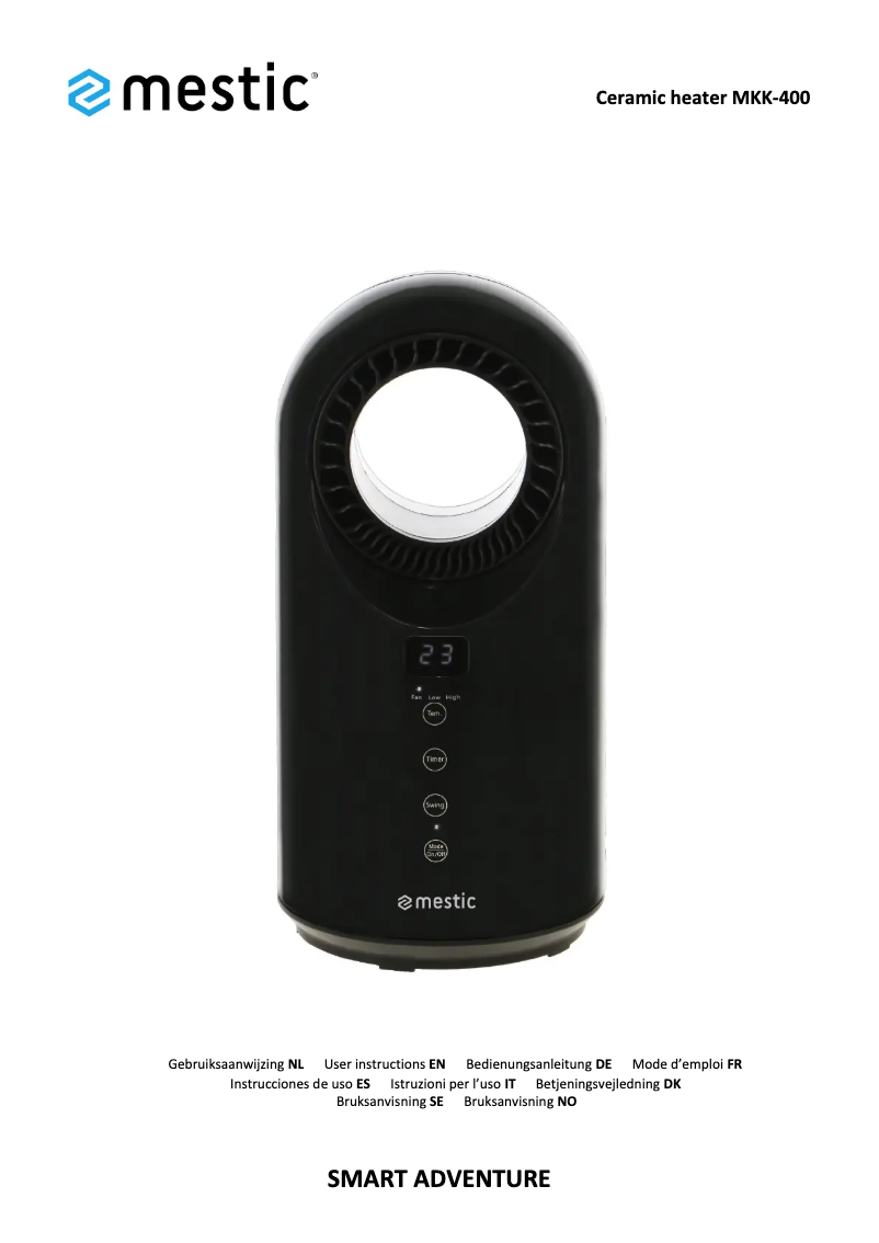 Página 1 del manual Manual de usuario Mestic MKK-400