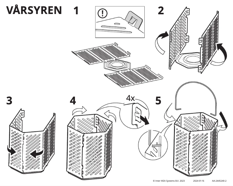 Image de la première page du manuel de l'appareil VÅRSYREN 605.817.84