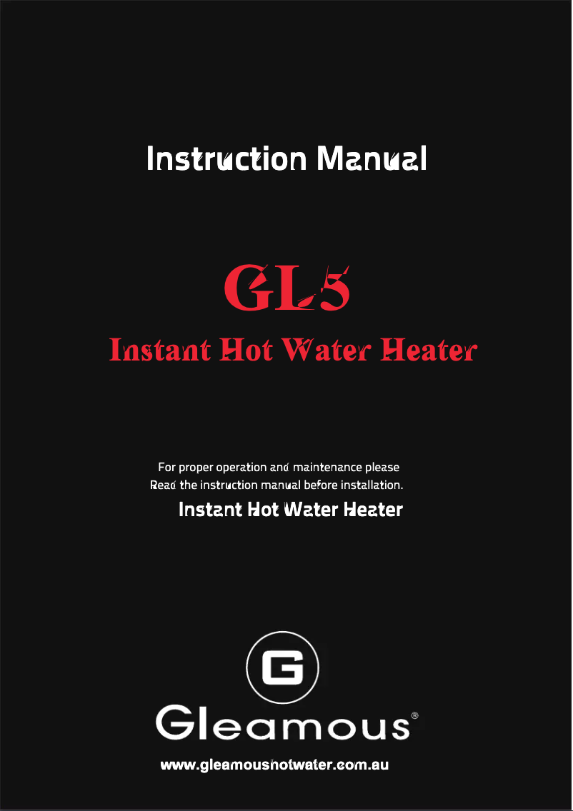 Page n°1 - Manuel utilisateur Gleamous GL5