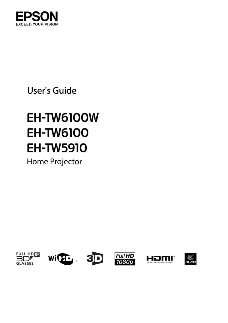 Page 1 de la notice Manuel utilisateur Epson EH-TW6100W