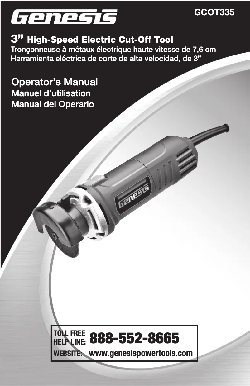 Página 1 del manual Manual de usuario Genesis GCOT335