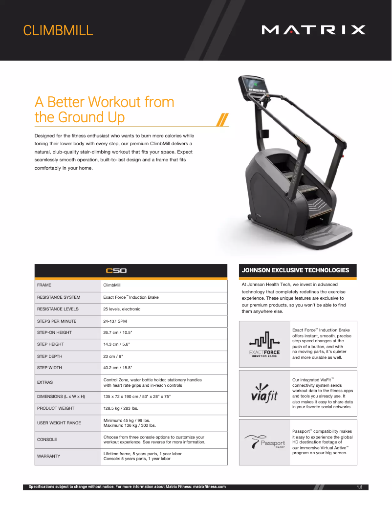 Imagen de la primera página del manual del dispositivo C50